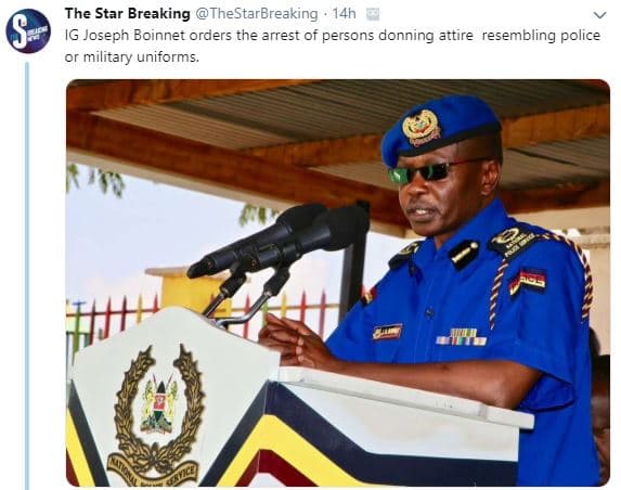 The star breaking thestarbreaking 14h 1g joseph boinnet orders the arrest of per