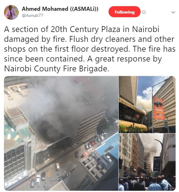 Ahmed mohamed asmali asmall following a section of 2oth century plaza in nairobi