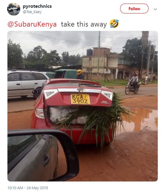 Pyrotechnics tee kaey follow subarukenya take this away 10,10 am 24 may