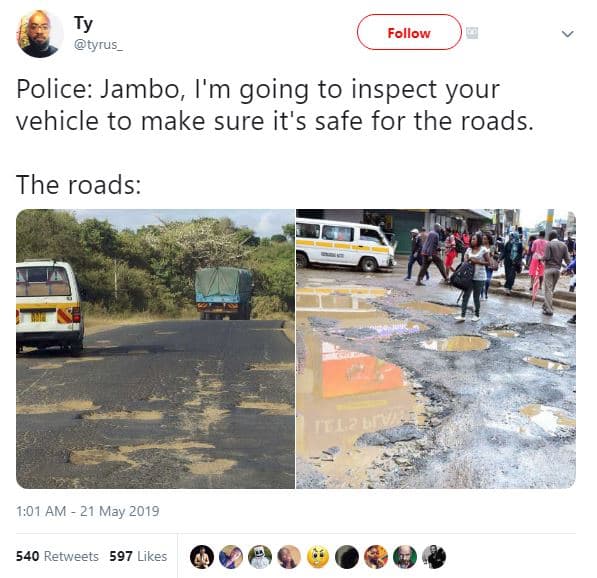 Ty tyrus follow police jambo i'm going to inspect your vehicle to make sure it's