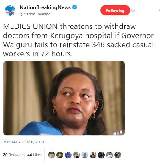 Nationbreakingnews nationbreaking following medics union threatens to withdraw d