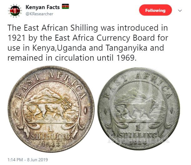 Kenyan facts kresearcher following the east african shilling was introduced in b