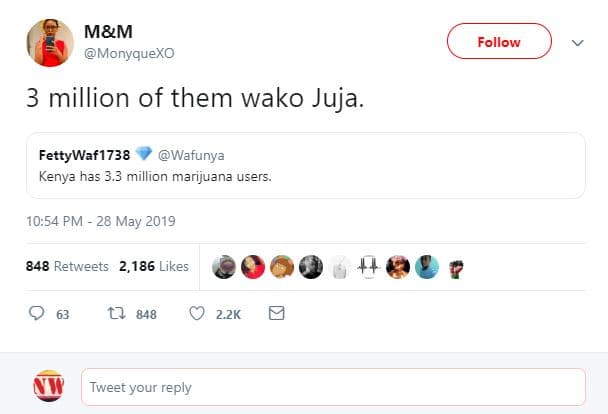 Mm monyquexo follow 3 million of them wako juja. fettywaf1738 wafunya kenya has