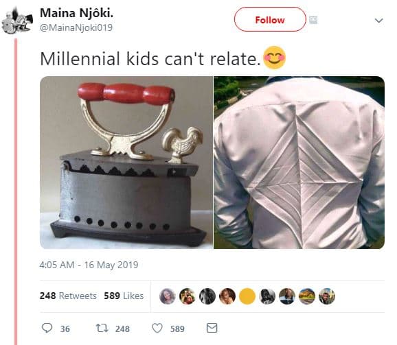 Maina njôki. mainanjoki019 follow millennial kids can't relate. 4,05 am 16 may 2