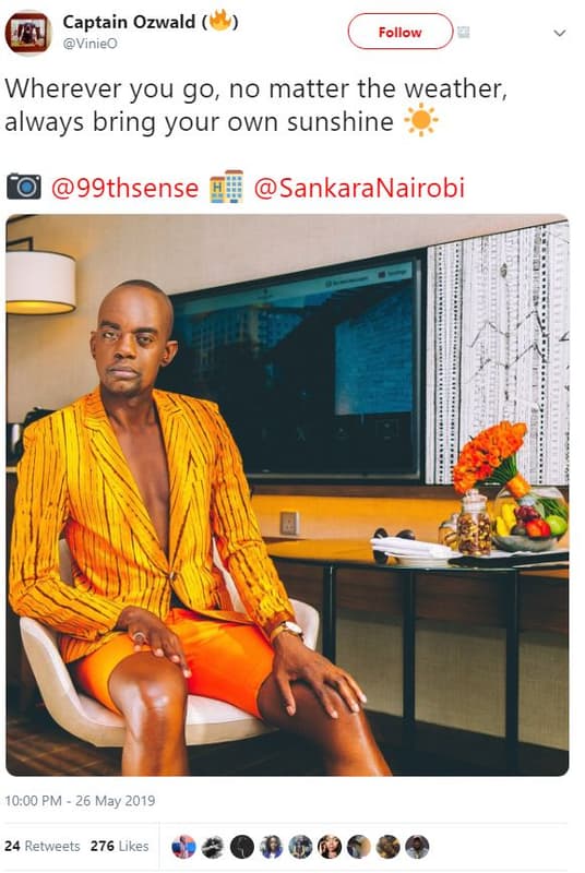 Captain ozwald vinieo follow wherever you go, no matter the weather, always brin