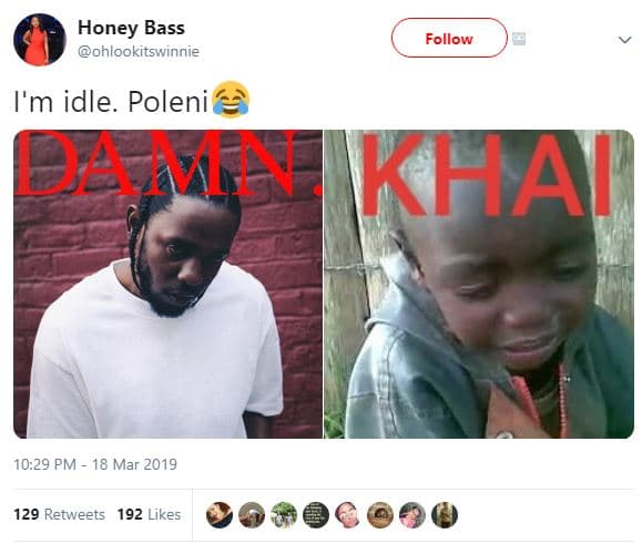 Honey bass ohlookitswinnie follow m idle. poleni 82m khai 10.29 pm 18 mar 129 re