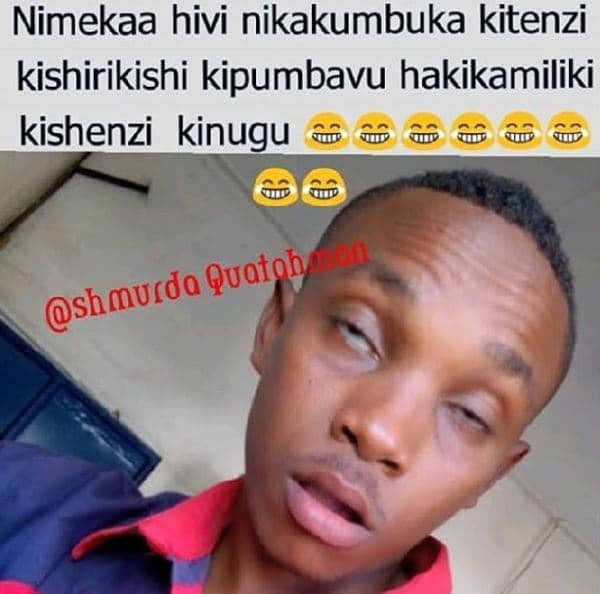 Nimekaa hivi nikakumbuka kitenzi kishirikishi kipumbavu hakikamiliki kishenzi ki