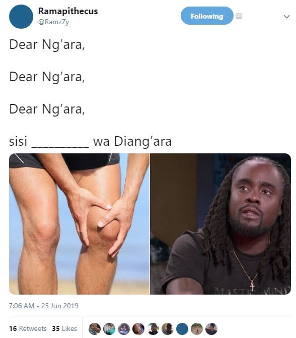 Ramapithecus ramzzy _ following dear ng'ara, dear ng'ara, dear ng'ara, sisi wa d