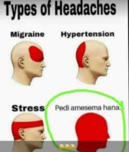 Types of headaches migraino hypertension stress pedl amesema hana