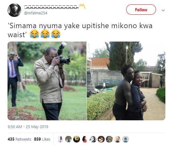 Mfalmez54 follow simama nyuma yake upitishe mikono kwa waist 9.50 am 25 may 435