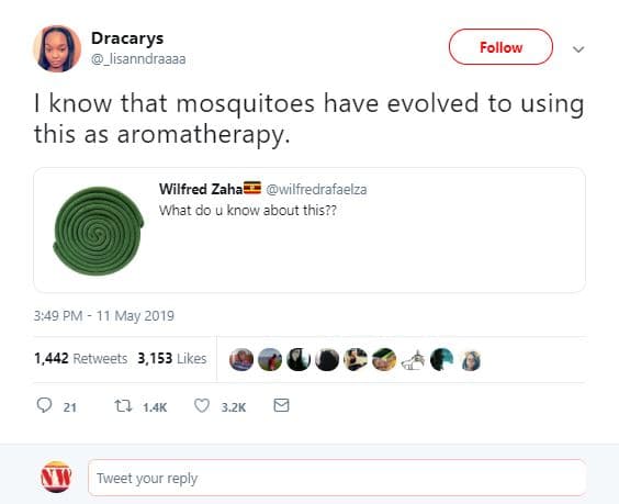 Dracarys _lisanncraaaa follow know that mosquitoes have evolved to using this as