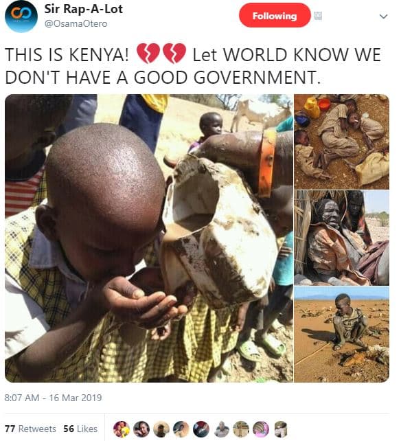 Sir rapalot osamaotero following this is kenya! let world know we don't have a g