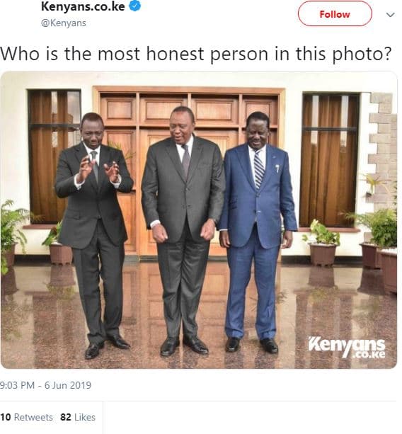 Kenyans.co.ke kenyans follow who is the most honest person in this photo? kenyje