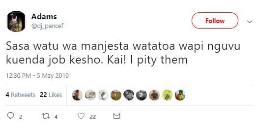 Adams dj_pancef follow sasa watu wa manjesta watatoa wapi nguvu kuenda job kesho