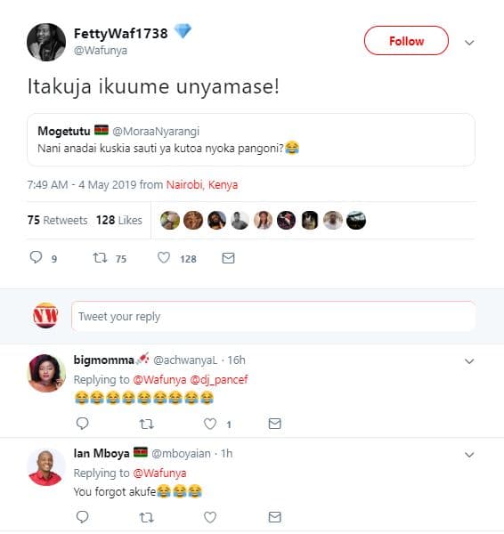 Fettywaf1738 watunya follow itakuja ikuume unyamase! mogetutu moraanyarangi nani