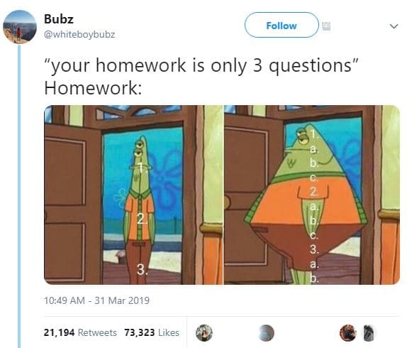 Bubz whiteboybubz follow your homework is only 3 questions homework 10.49 am 31