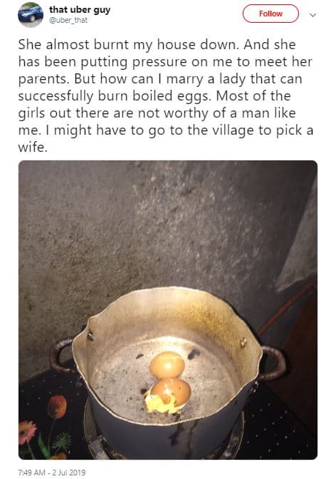 That uber guy uder_ihat follow she almost burnt my house down. and she has been