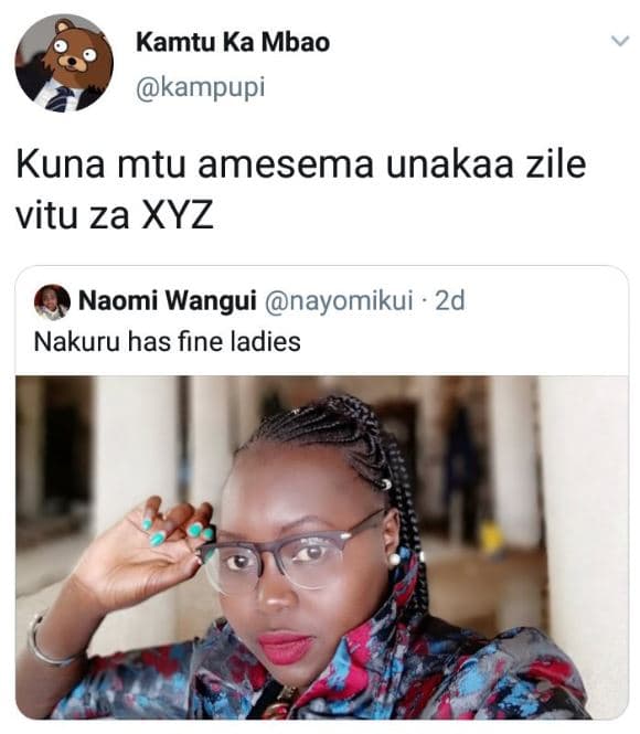 Kamtu ka mbao kampupi kuna mtu amesema unakaa zile vitu za xyz naomi wangui nayo