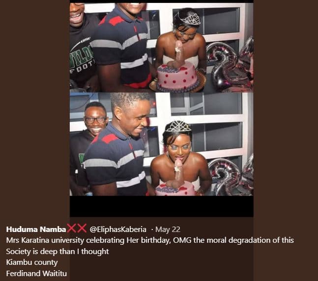 Huduma namba xx eliphaskaberia may 22 mrs karatina university celebrating her bi