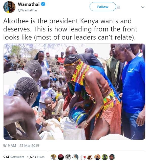 Wamathai wamathai follow akothee is the president kenya wants and deserves. this