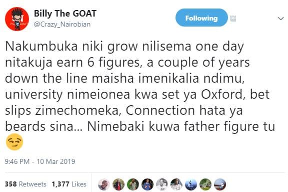 Billy the goat crazy_nairobian following nakumbuka niki grow nilisema one day ni