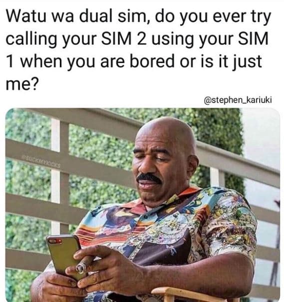 Watu wa dual sim do you ever try calling your sim 2 using your sim 1 when you ar