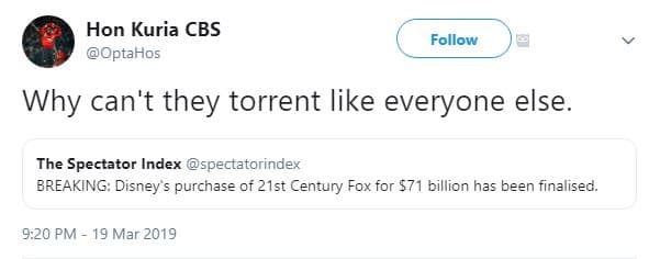 Hon kuria cbs optahos follow why can't they torrent like everyone else the spect