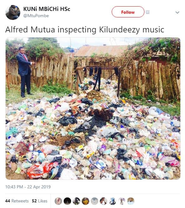 Kuni mbichi hsc mtupombe follow alfred mutua inspecting kilundeezy music 10.43 p