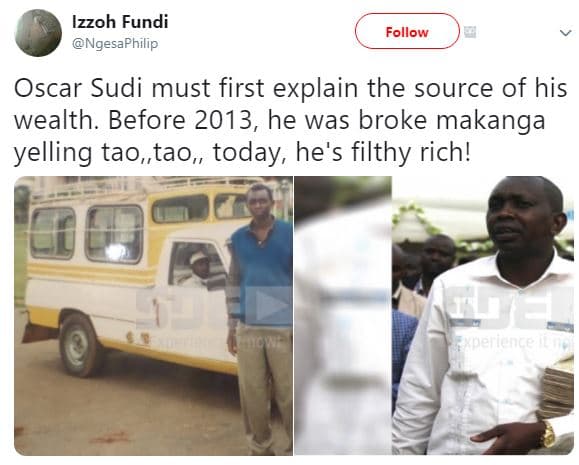 Izzoh fundi ngesaphilip follow oscar sudi must first explain the source of his w