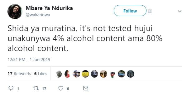 Mbare ya ndurika wakariowa follow shida ya muratina it's not tested hujui unakun