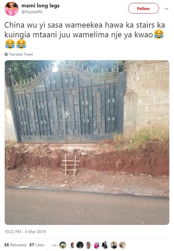 Mami long legs nyokaffiii follow china wu yi sasa wameekea hawa ka stairs ka kui