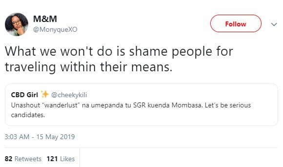 Mm monyquexo follow what we won't do is shame people for traveling within their