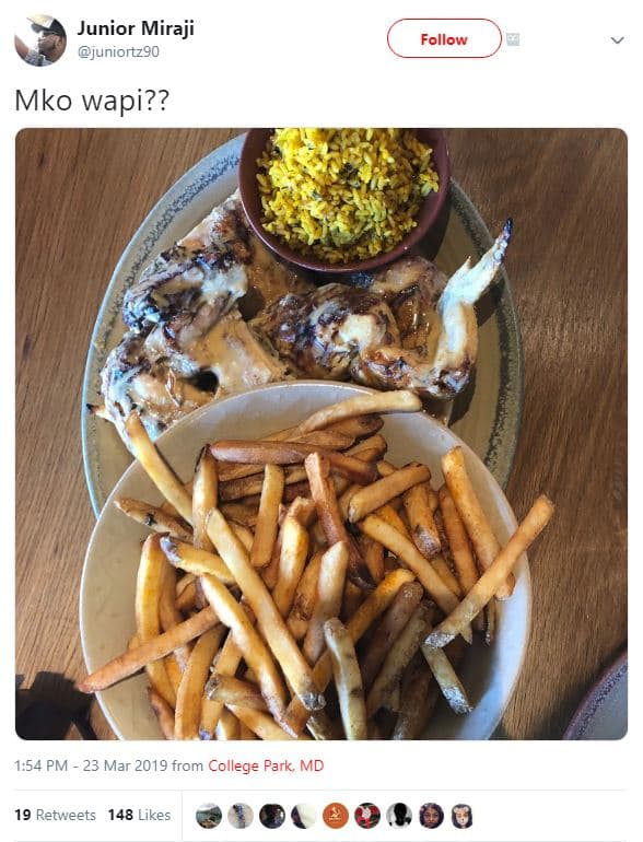 Junior miraji juniortz90 follow mko wapi?? 1.54 pm 23 mar from college park md 1