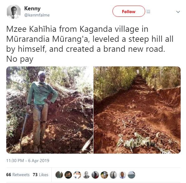 Kenny kenmfalme follow mzee kahihia from kaganda village in mãrarandia mãrang'a,