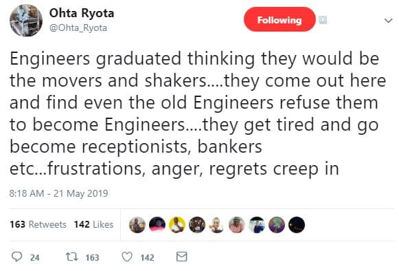 Ohta ryota ohta_ryota following engineers graduated thinking they would be the m