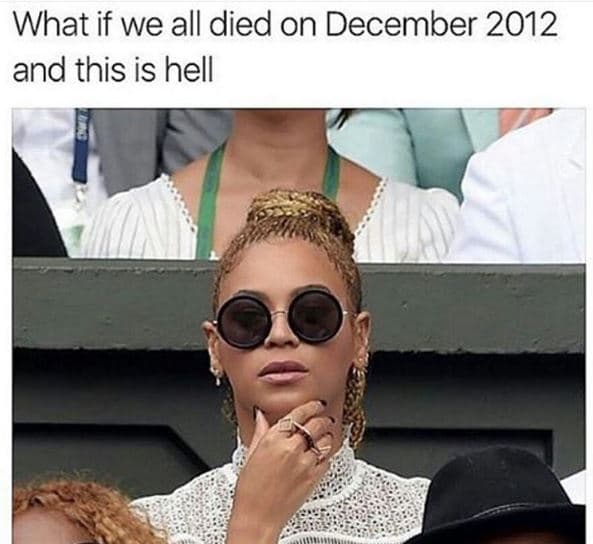 What if we all died on december and this is hell
