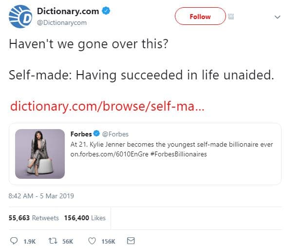 Dictionary com dictionarycom follow haven't we gone over this? selfmade having s