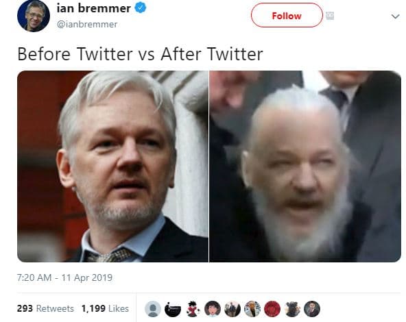 Ian bremmer ianbremmer follow before twitter vs after twitter 7.20 am 11 apr 293