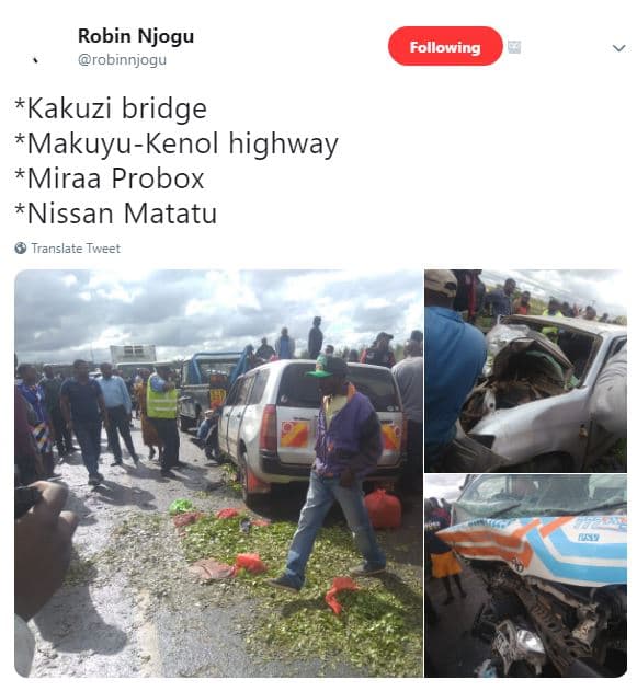 Robin njogu robinnjogu following kakuzi bridge makuyukenol highway miraa probox