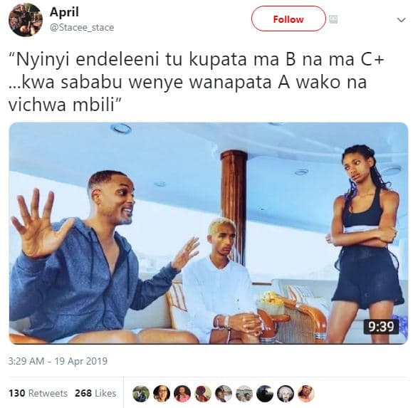 April stacee_stace follow nyinyi endeleeni tu kupata ma b na ma c kwa sababu wen