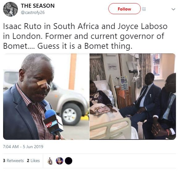 The season castrofy26 follow isaac ruto in south africa and joyce laboso in lond