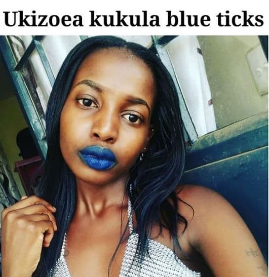 Ukizoea kukula blue ticks