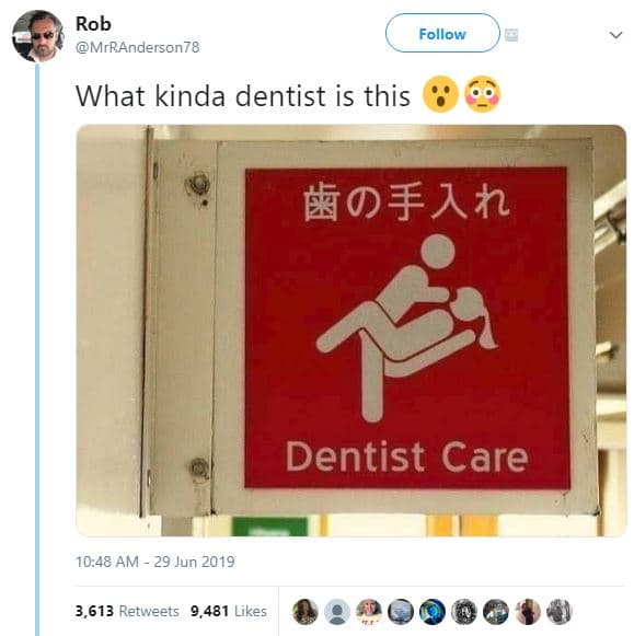 Rob mrranderson78 follow what kinda dentist is this bof1n dentist care 10.48 am