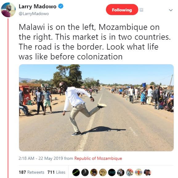 Larry madowo larrymadowo following malawi is on the left, mozambique on the righ