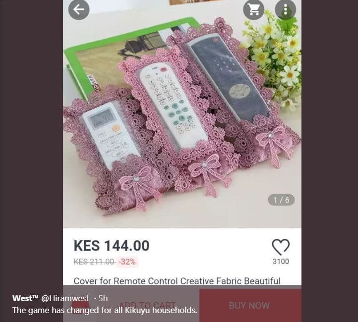 4 6 kes 144.00 kes 2100 32 cover for remote control creative fabric beautiful we