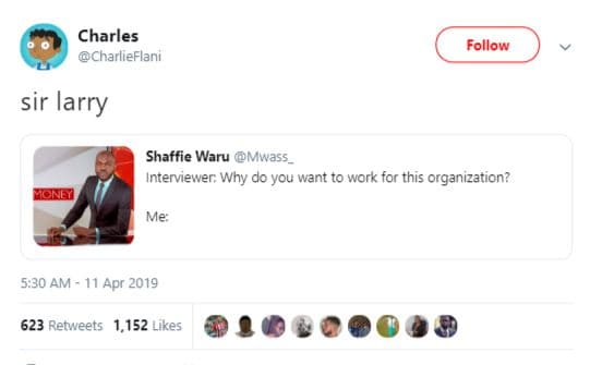 Charles charlıeflani follow sir larry shaffie waru mwass_ interviewer why do you