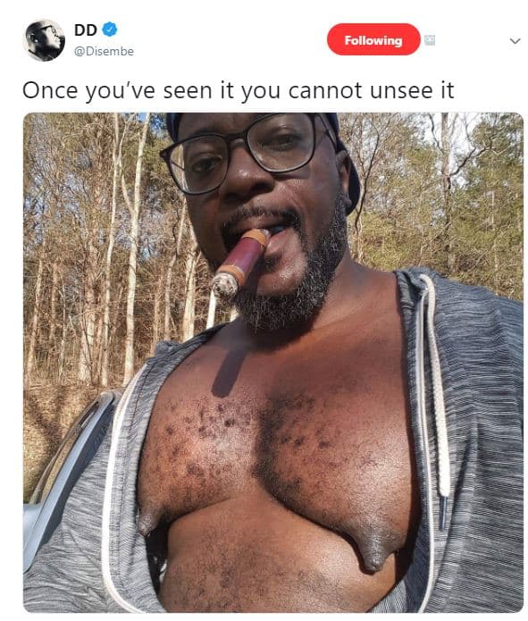 Dd disembe following once you've seen it you cannot unsee it