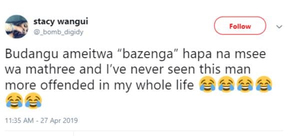 Stacy wangui _bomb_digidy follow budangu ameitwa bazenga hapa na msee wa mathree