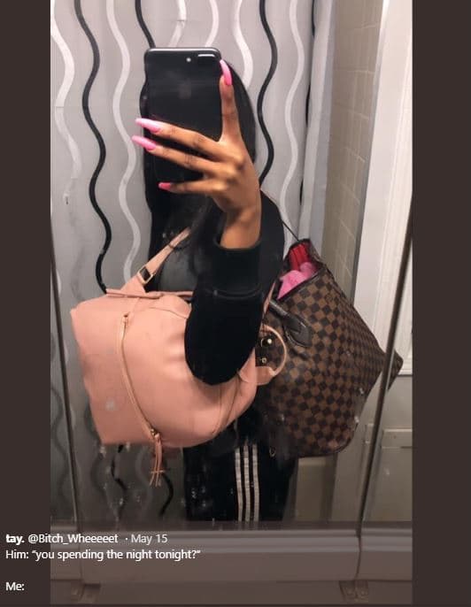 Tay bitch_wheeeeet may 15 him you spending the night tonight? me