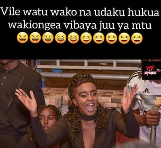Vile watu wako na udaku hukua wakiongea vibaya juu ya mtu